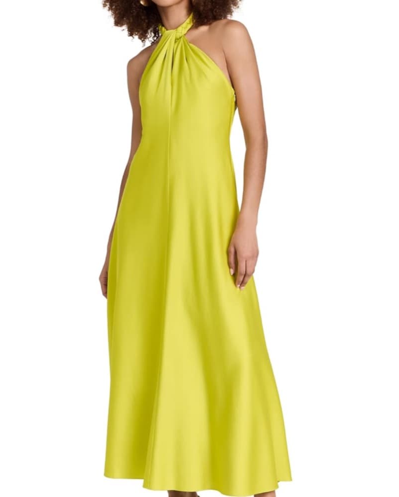 Maya Halter Dress in Kiwi - Image 1