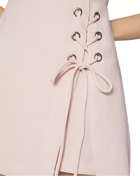 BCBG Pink Corset Squort Romper - Image 4