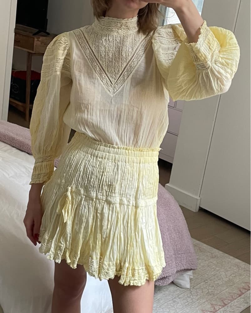 Loveshackfancy Viola Yellow Dress - Image 2