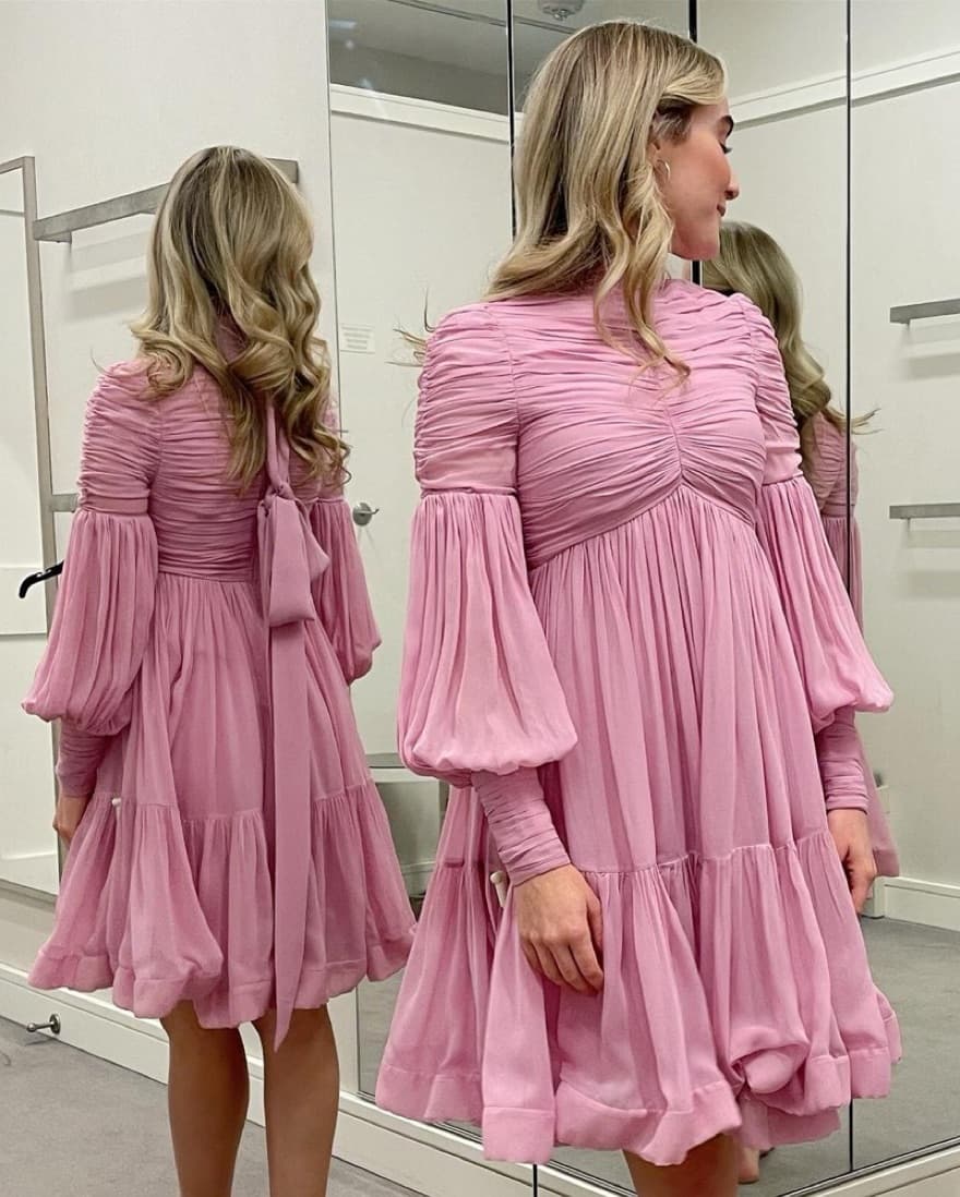 Zimmerman   Pink Ruched Dress - Image 1