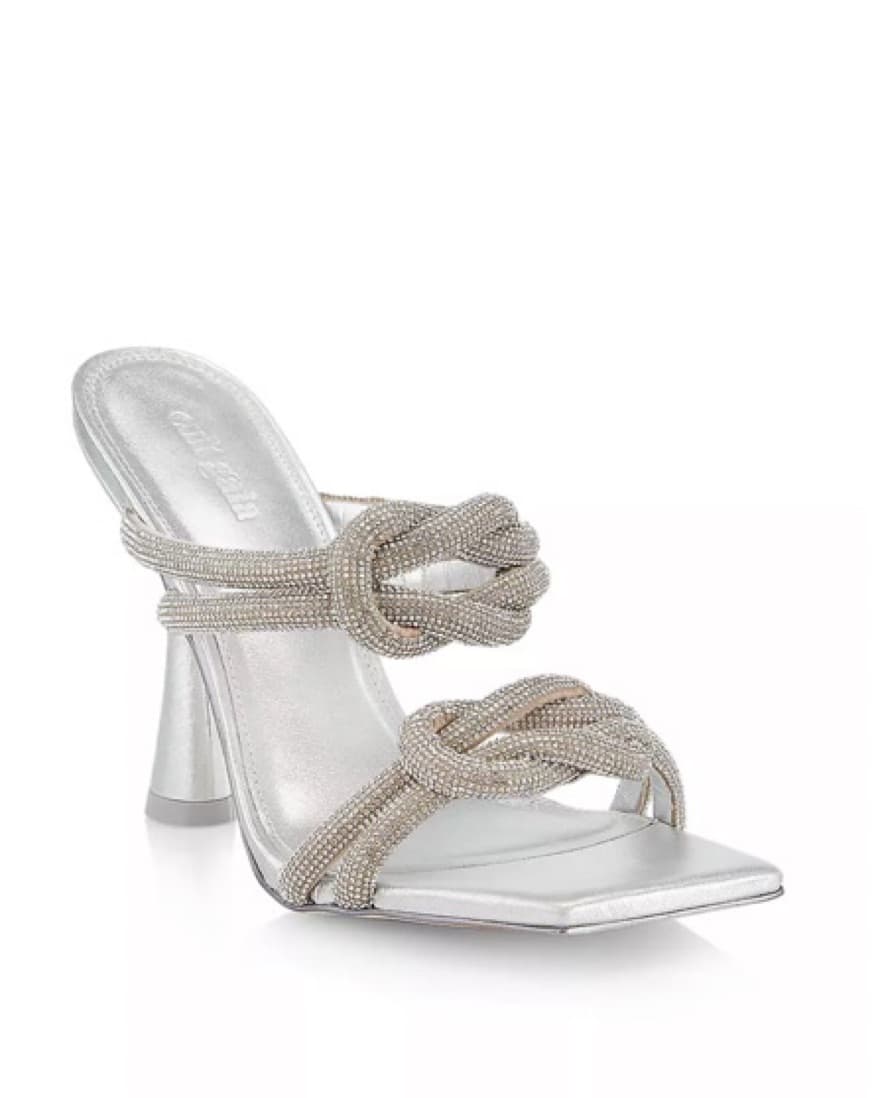 Cult Gaia Silver Heels - Image 3