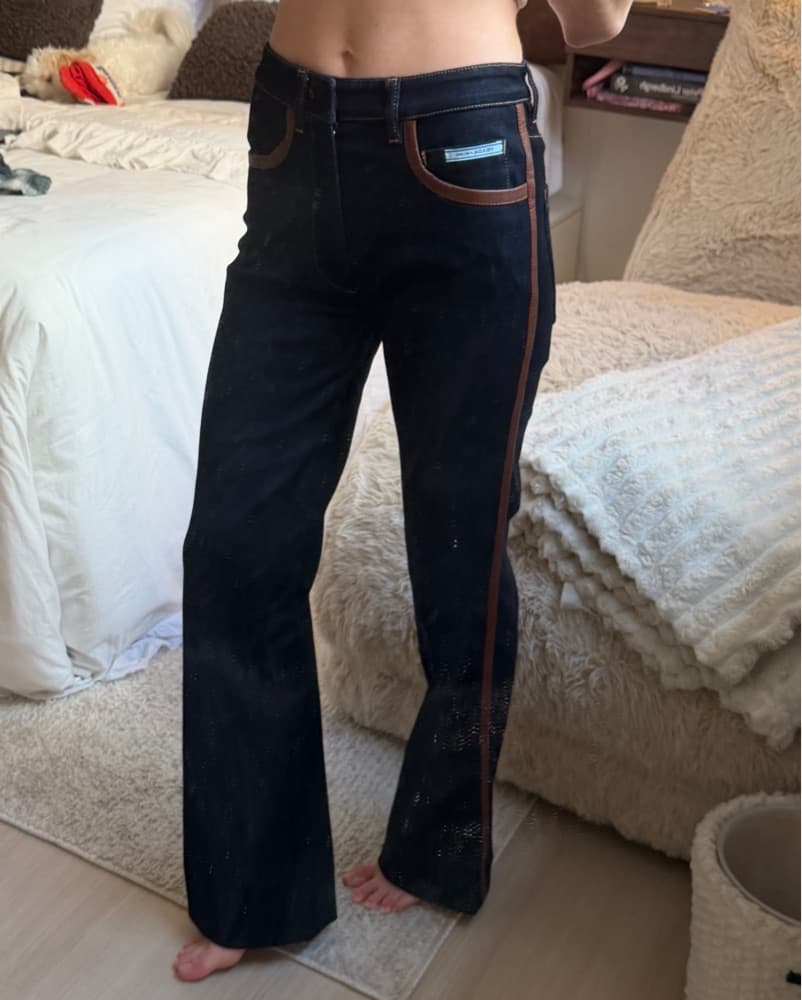 Vintagw Prada Flared Denim  - Image 2