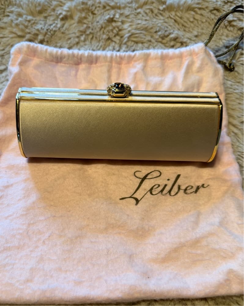 Bespoke Judith Leiber Silk Clutch - Image 1