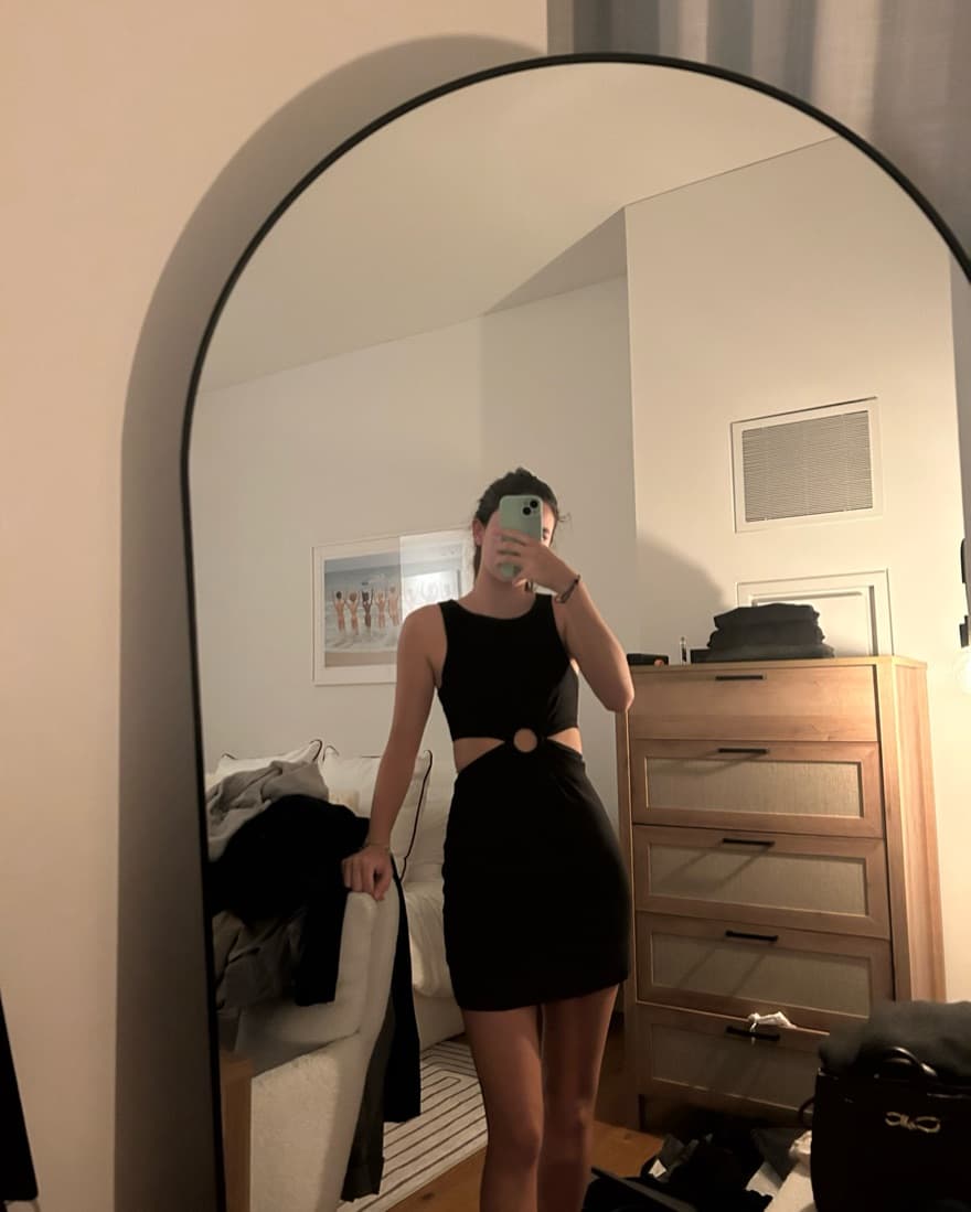 Zara Black Dress - Image 3