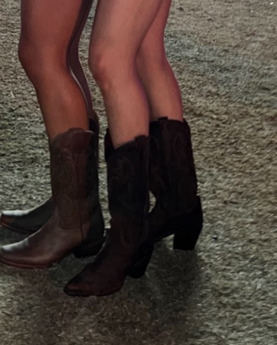 Real Leather Cowboy Boots - Image 1