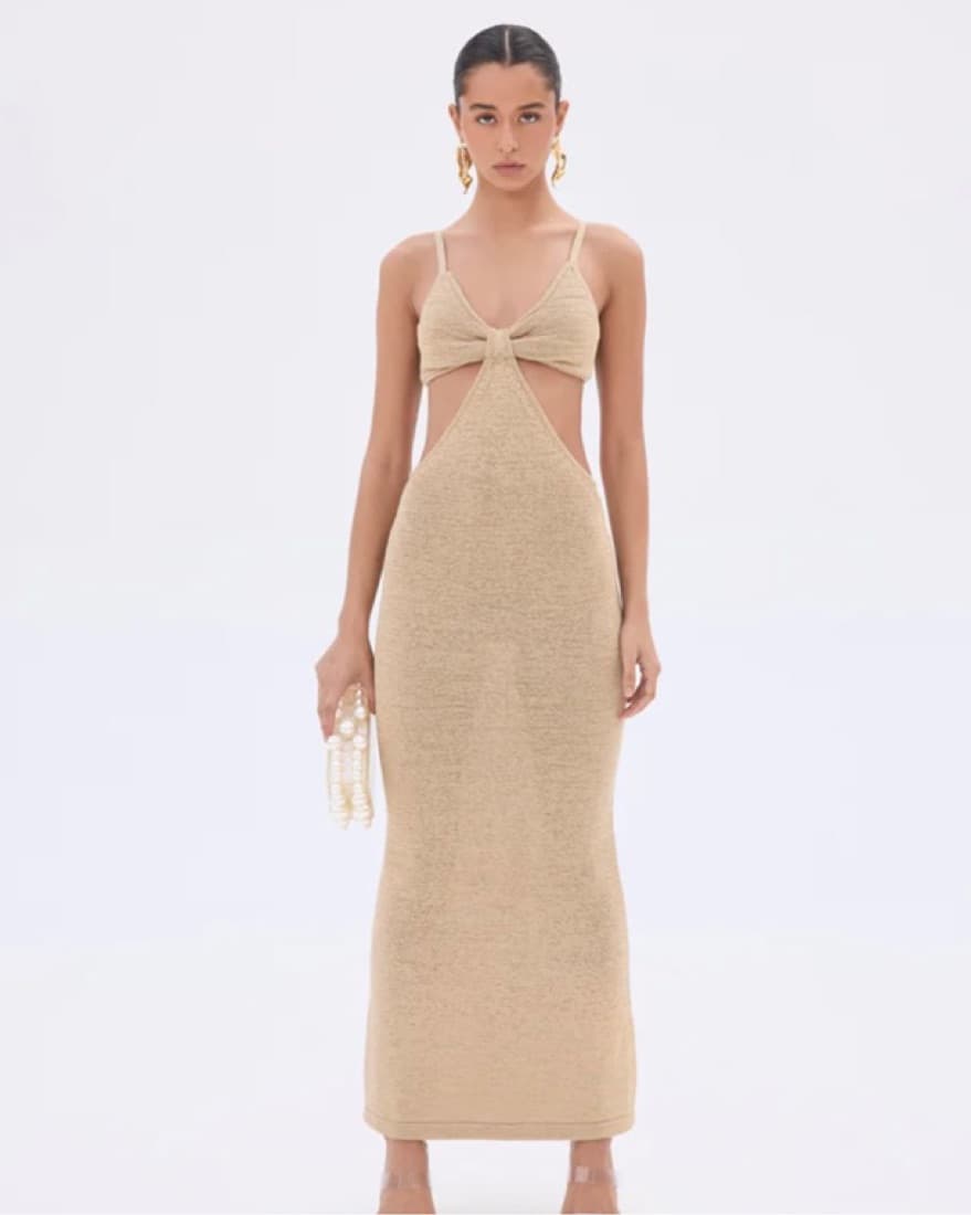 Cult gaia Serita Dress - Sand XS - Image 1