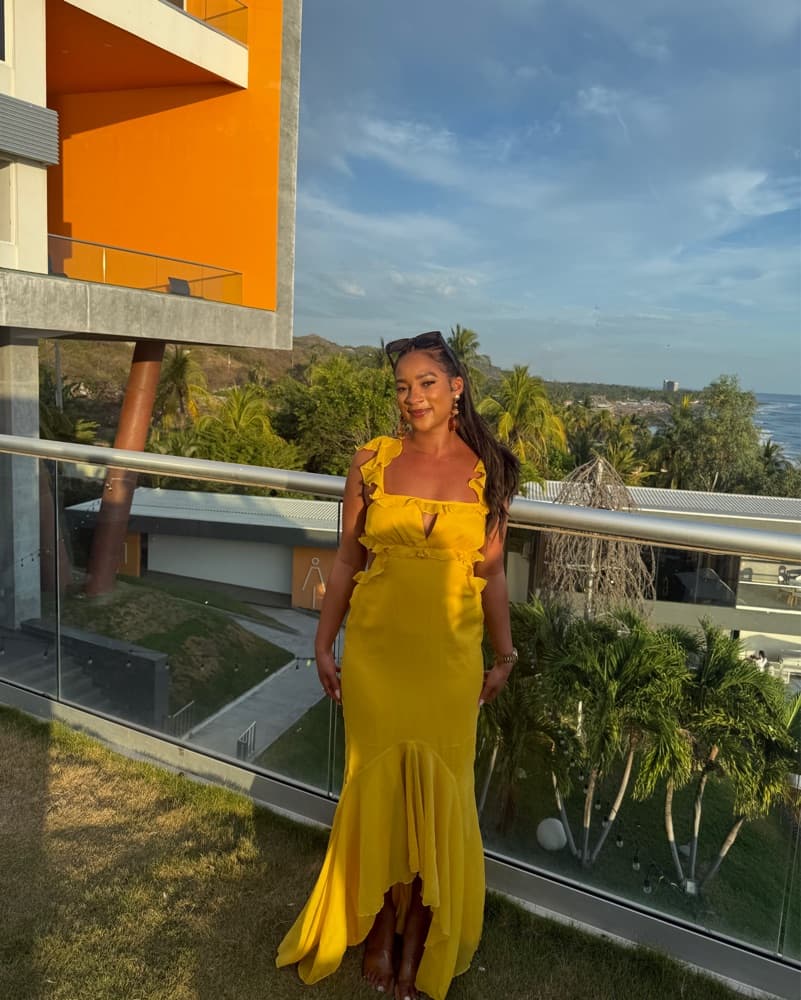 Tropical Wedding Dress - Image 1