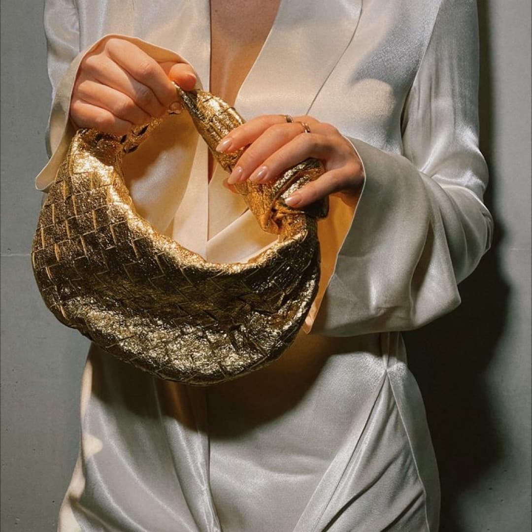 Gold Bottega Venetta Mini jodie  - Image 2