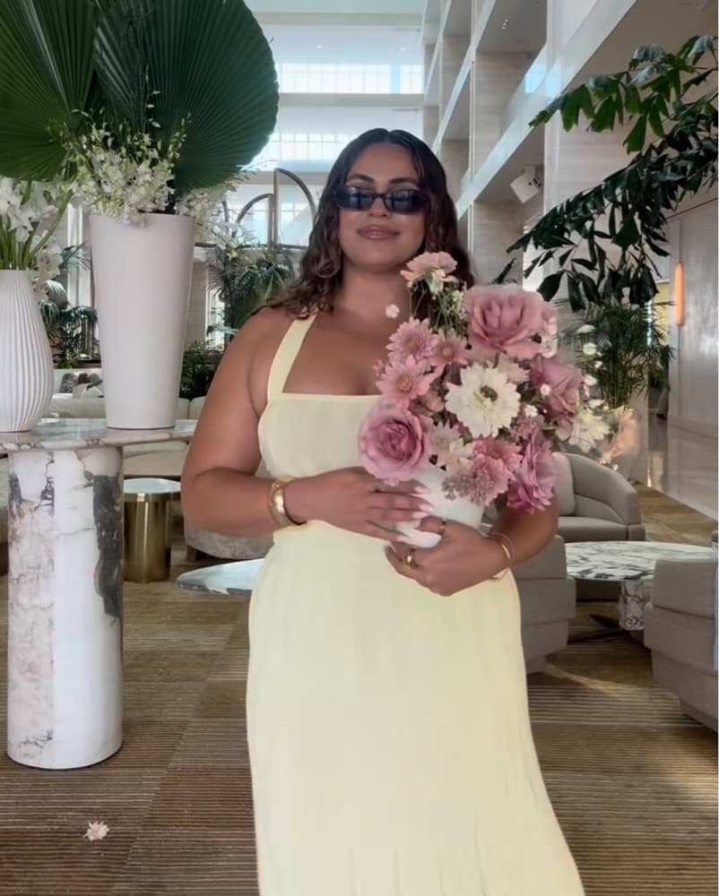 Butter Yellow Midi Dress - Image 6