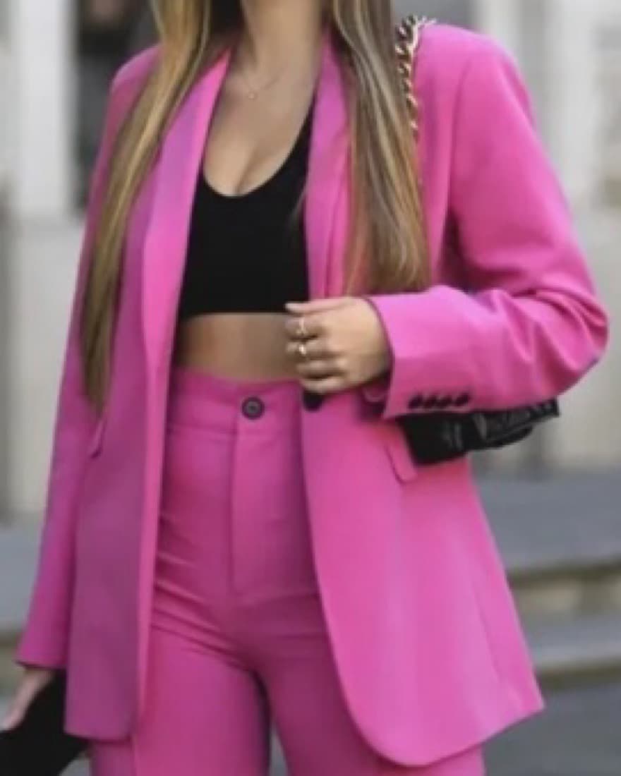 Zara Pink Blazer - Image 1