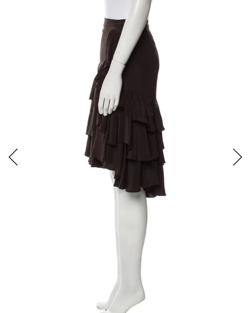 Roberto Cavalli Silk Ruffled Skirt - Image 2
