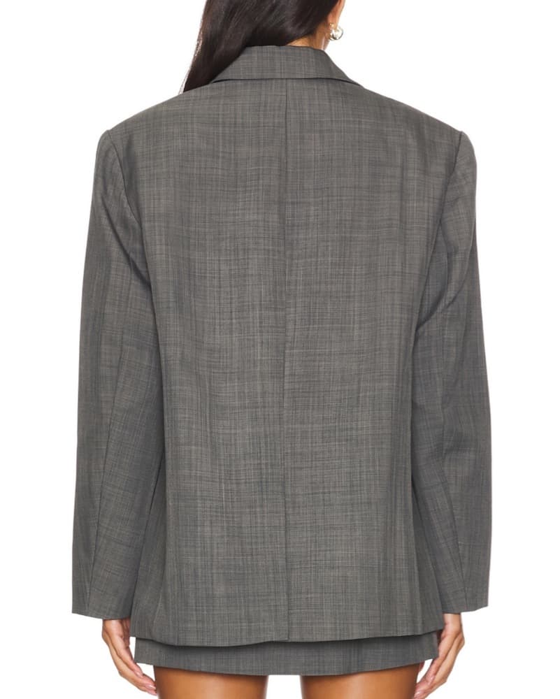  ASTR Grey Blazer And Skirt Set  - Image 5