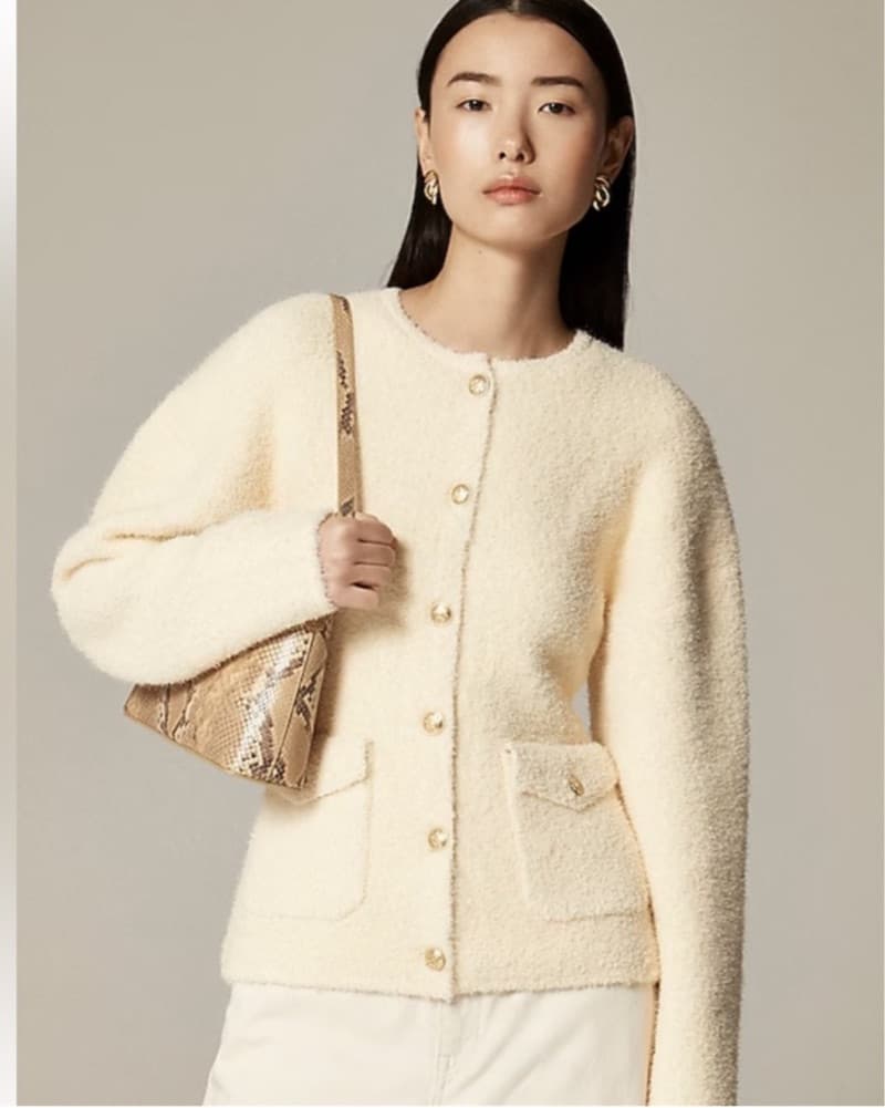 Cinched waist sweater jacket  - Image 1