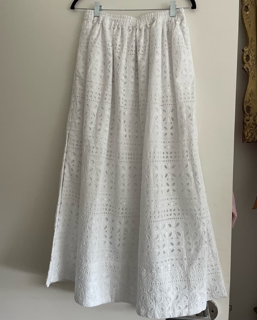 White Lace Maxi Skirt  - Image 1