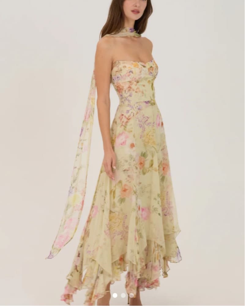 Amanda Uprichard Monterey Dress & Scarf - Image 1