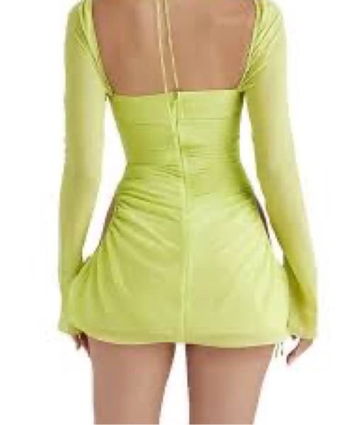House of CB Lime Halter Dress - Image 6