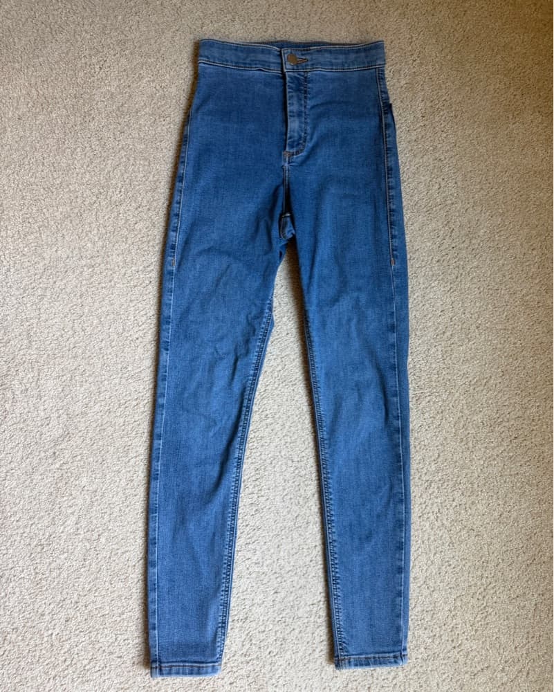 Blue Topshop Moto Jeggings - Image 1