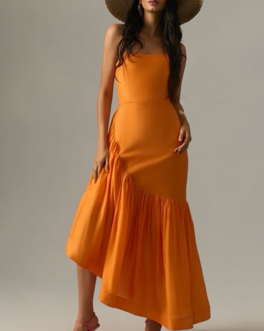 Let Me Be Strapless Asymmetrical Dress - Image 1