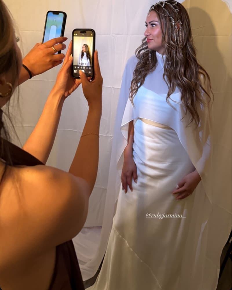 Silk White Dress - Image 1