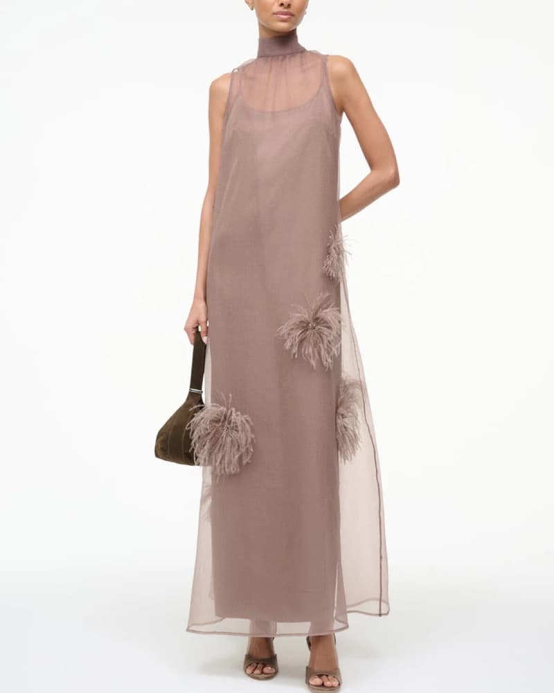 STAUD Albee Gown In Truffle - Image 1