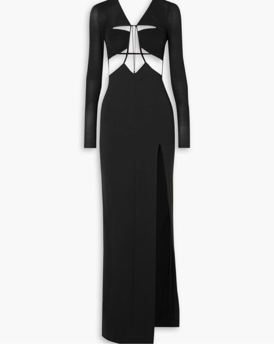 NENSI DOJAKA Cutout open-back tulle-trim - Image 1