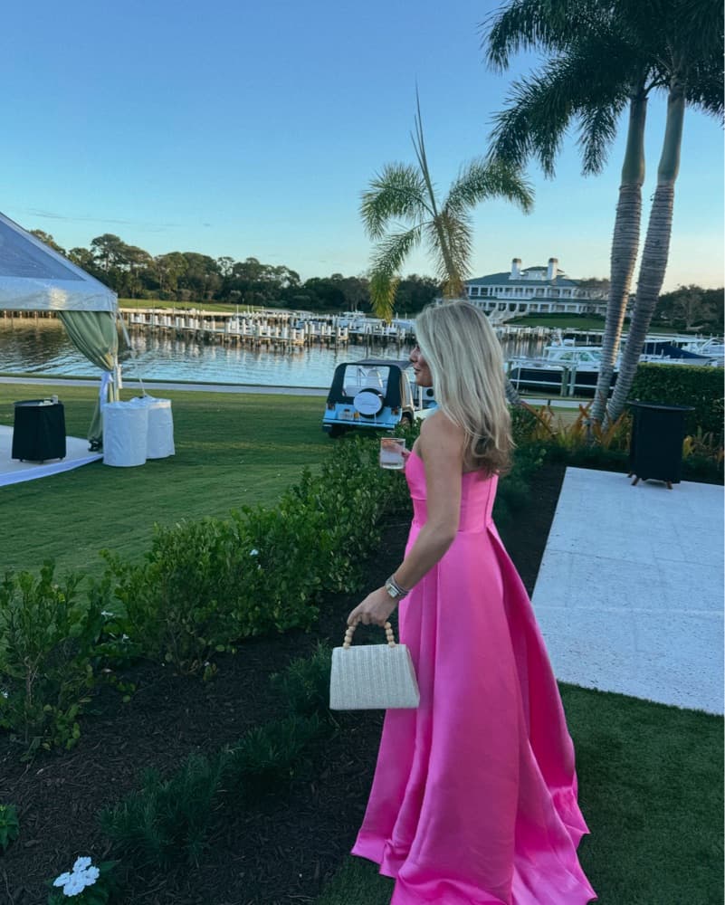 Solace London Hot Pink Gown - Image 2