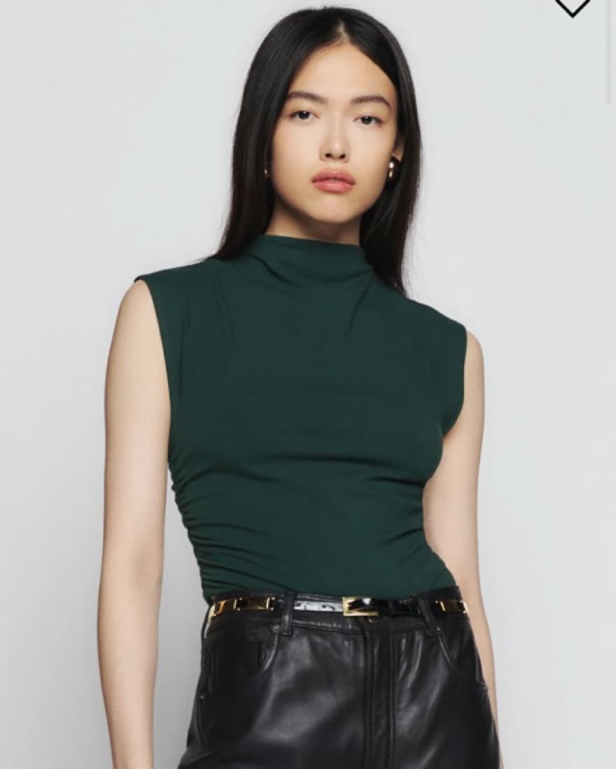 Reformation Lindy Top In Forest - Image 1