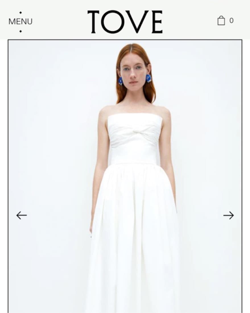 Tove White Juliet Dress In Ivory  - Image 1