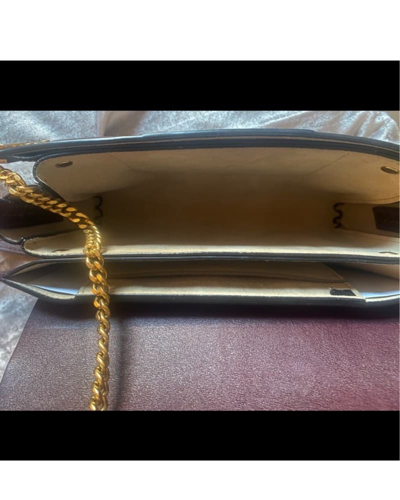 Chloé Burgundy Stud Faye Bag - Image 2