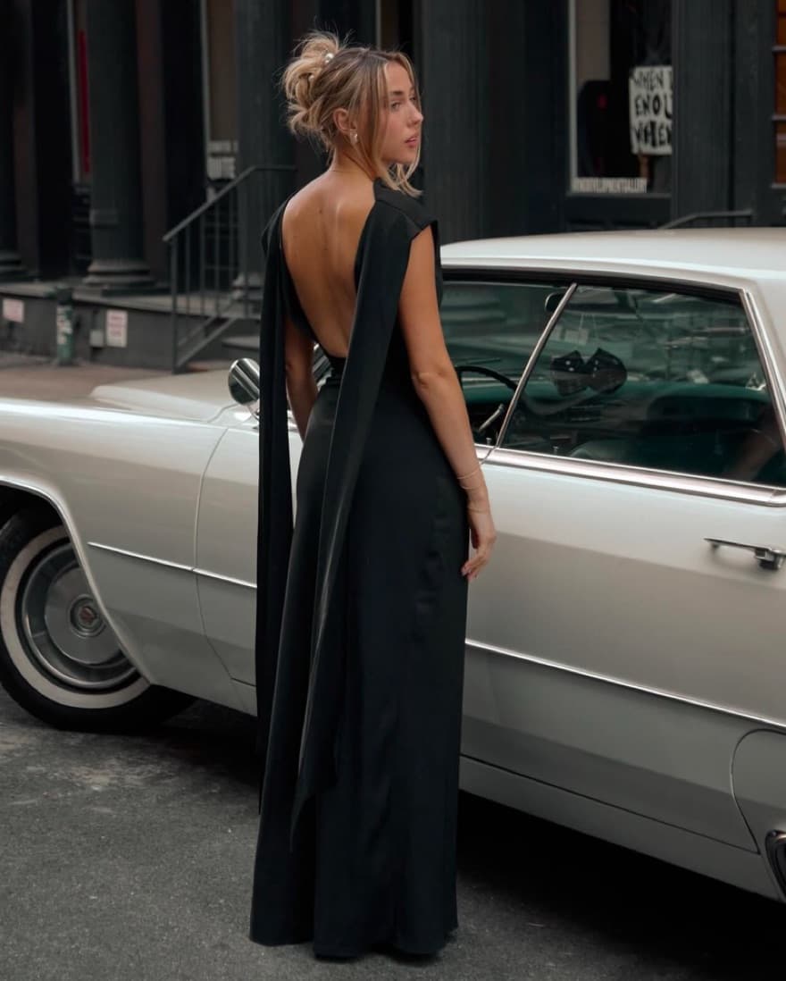 odd muse london muse drape maxi dress - Image 1