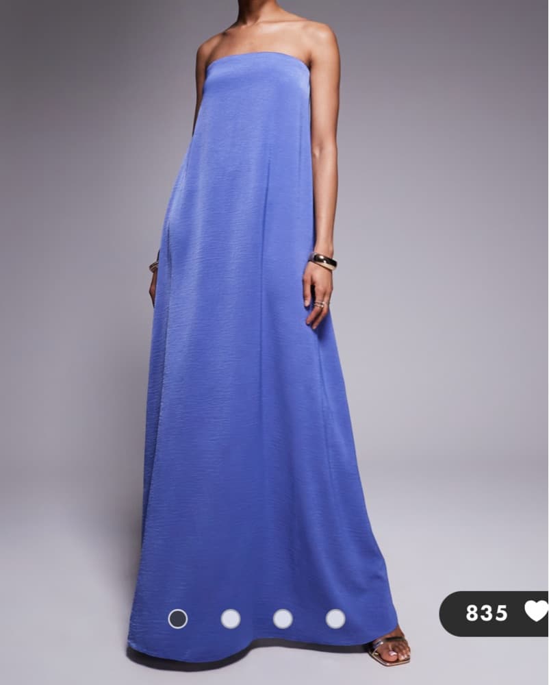 Asos Satin Trapeze Dress - Image 1