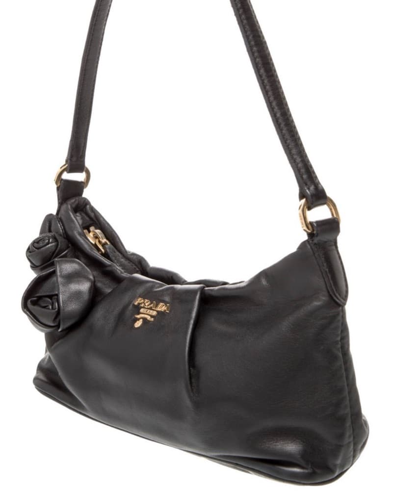 Prada Vintage Leather Shoulder Bag - Image 4