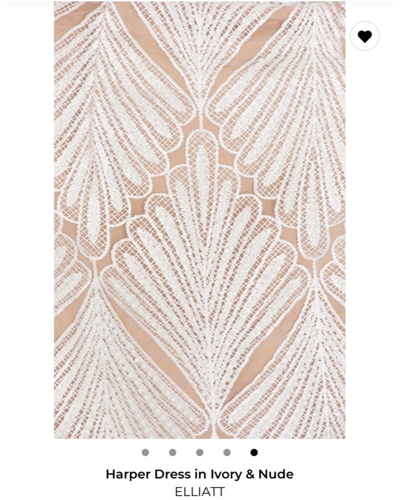 Harper Dress In Ivory & Nude, Revolve - Image 4