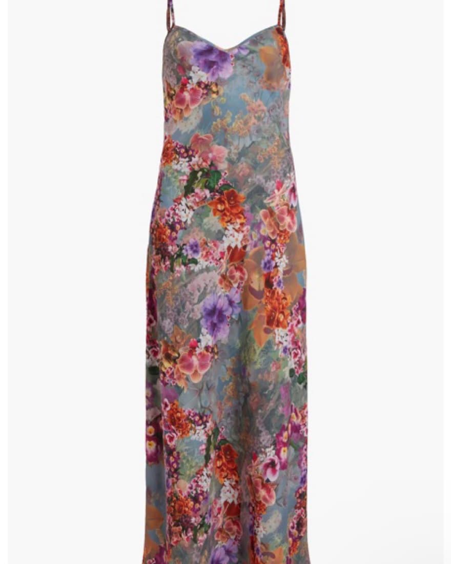 ALL SAINTS FLORAL SLIP DRESS - Image 4