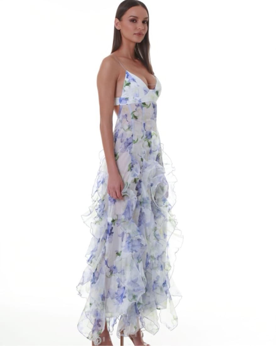 White Menti Iris Dress Formal Dress - Image 3