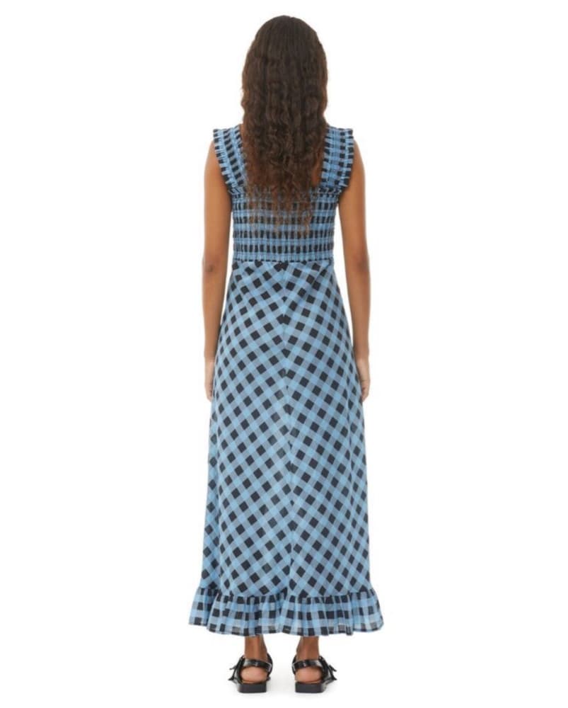 Ganni Blue Black Plaid  - Image 4