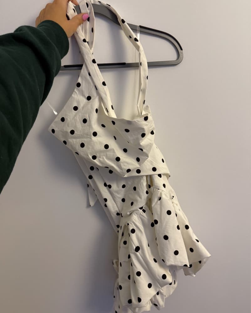 Polka Dot Neck Scarf Mini  - Image 3