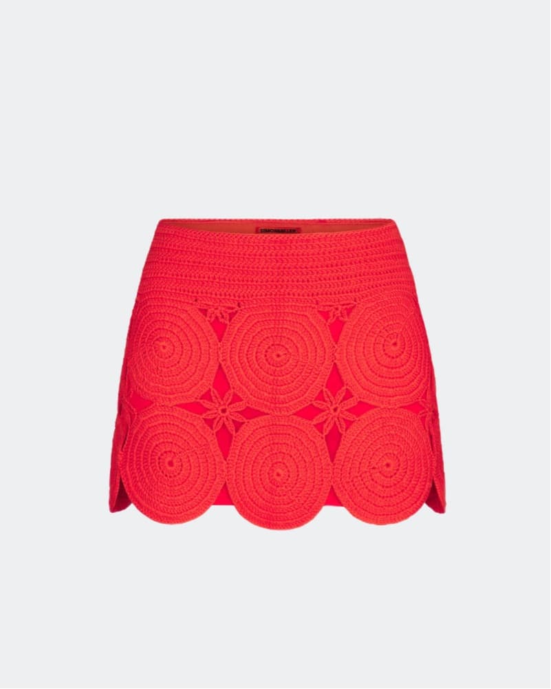 Simon Miller Beep Beep Mini Skirt Coral - Image 1