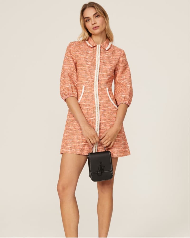 Maje Tweed Polo Dress - Image 4