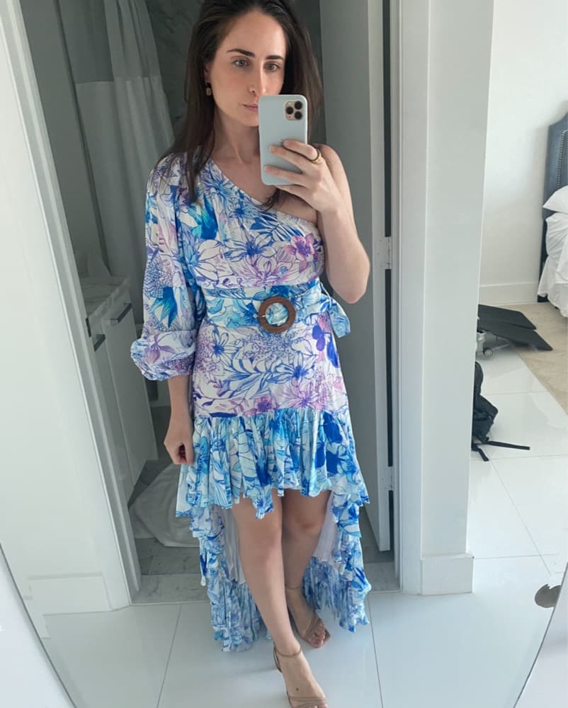 Rococo Sand Floral High-Low Maxi Dress - Image 2