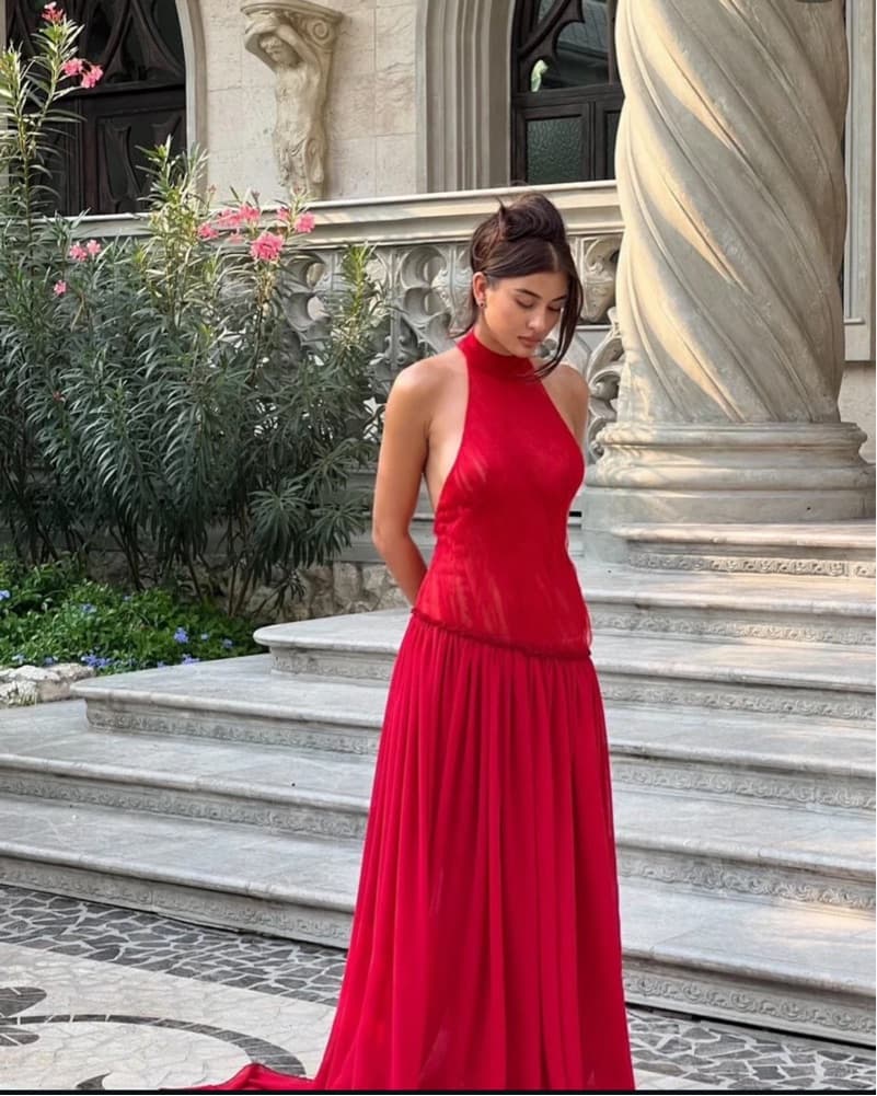 Red Joelle Cherie Dress  - Image 3