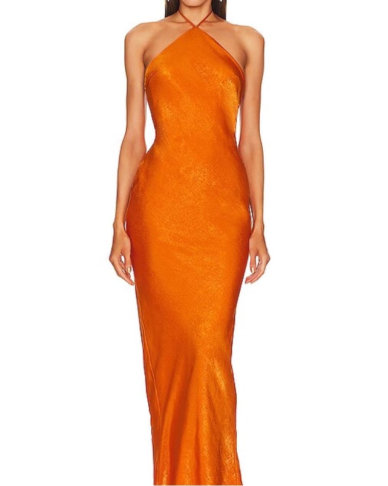 Orange Michael Costello x Revolve Dress - Image 1