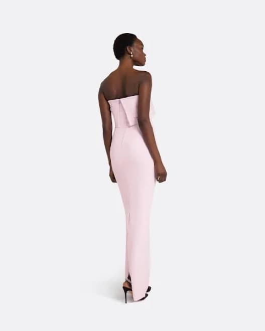 Safiyaa Light Pink Embellished Gown - Image 3