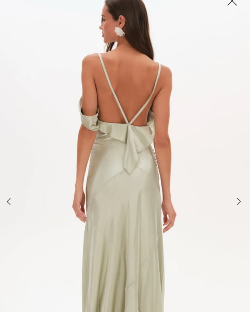 Elegant Satin Maxi Dress - Image 3