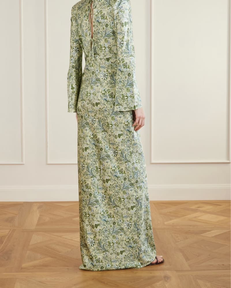 Veronica Beard Elegant Floral Maxi Dress - Image 2