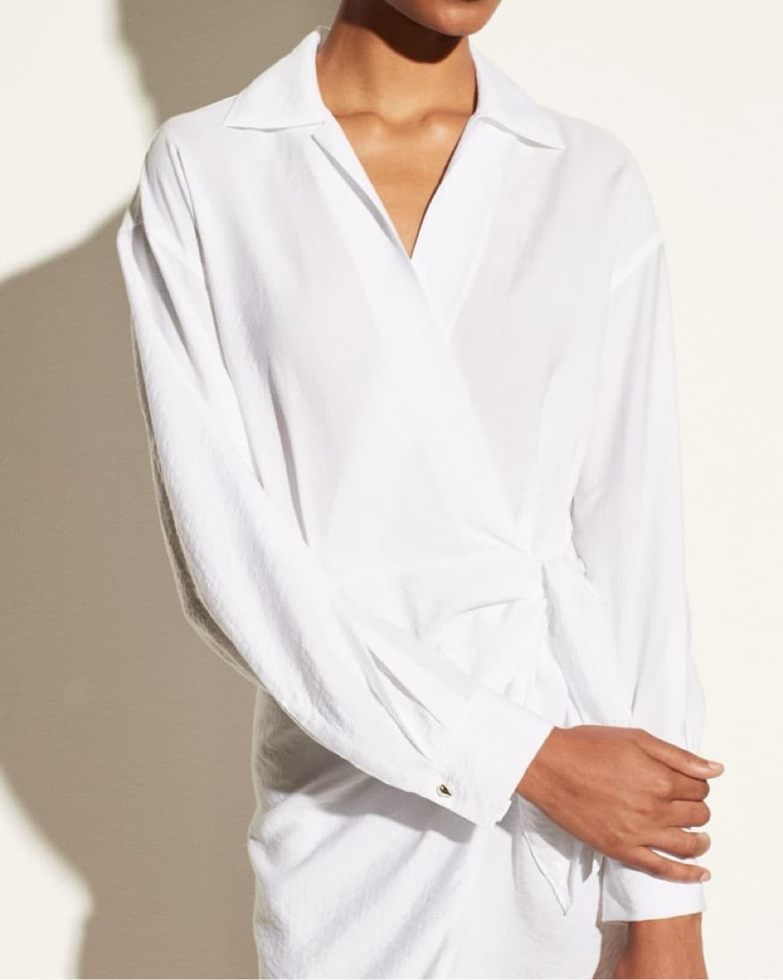 Vince Chic White Shirt Dress - Image 2
