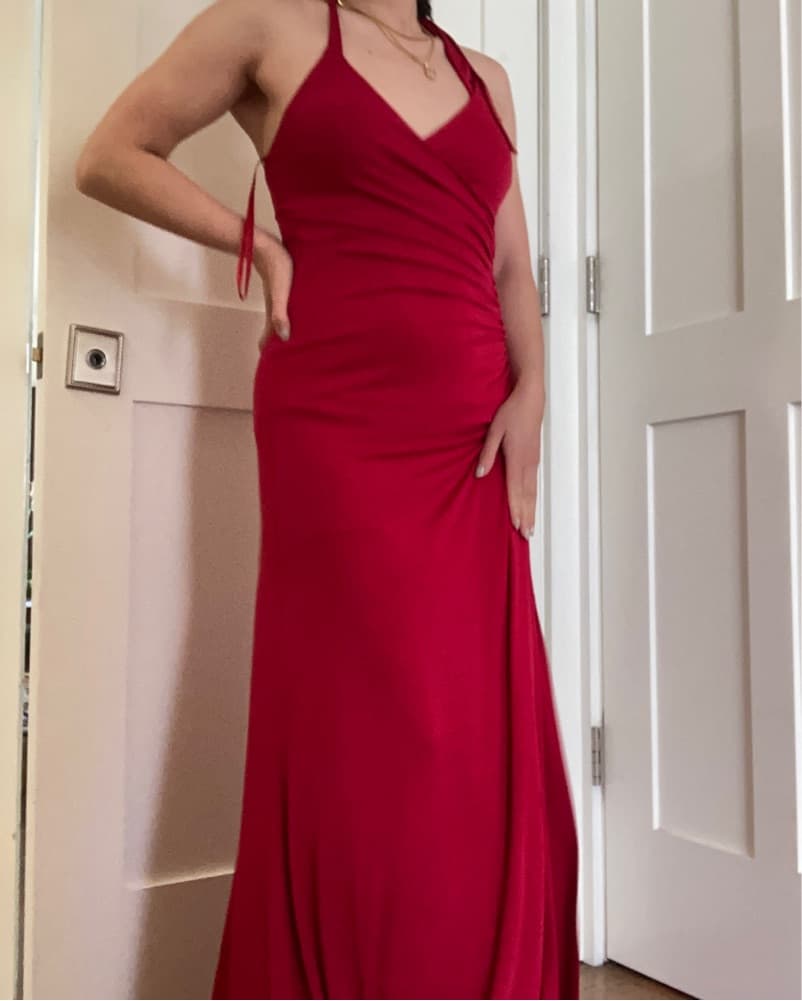 BCBG Y2K Red Maxi Dress - Image 1