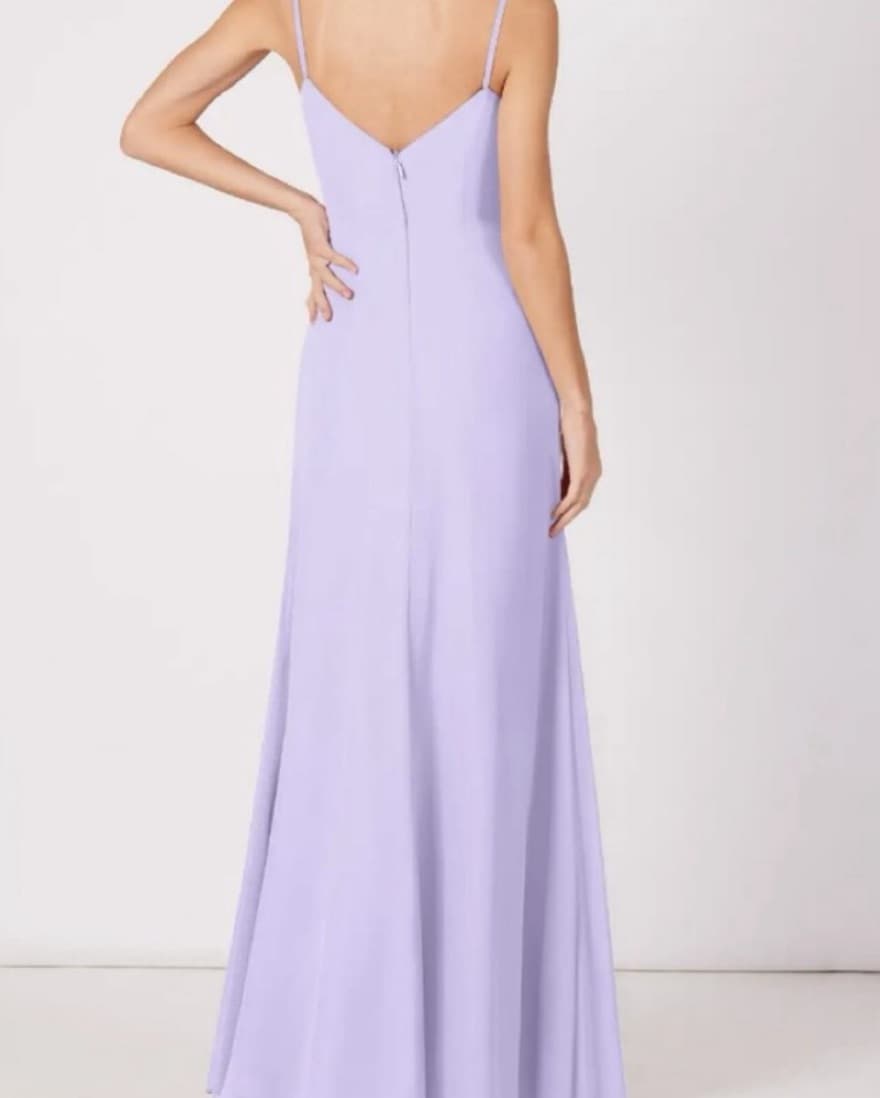 Azazie Aubrielle Lilac Bridesmaid Dress - Image 6