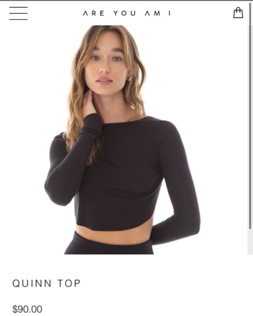 AreYouAmI Quinn Top - Image 1