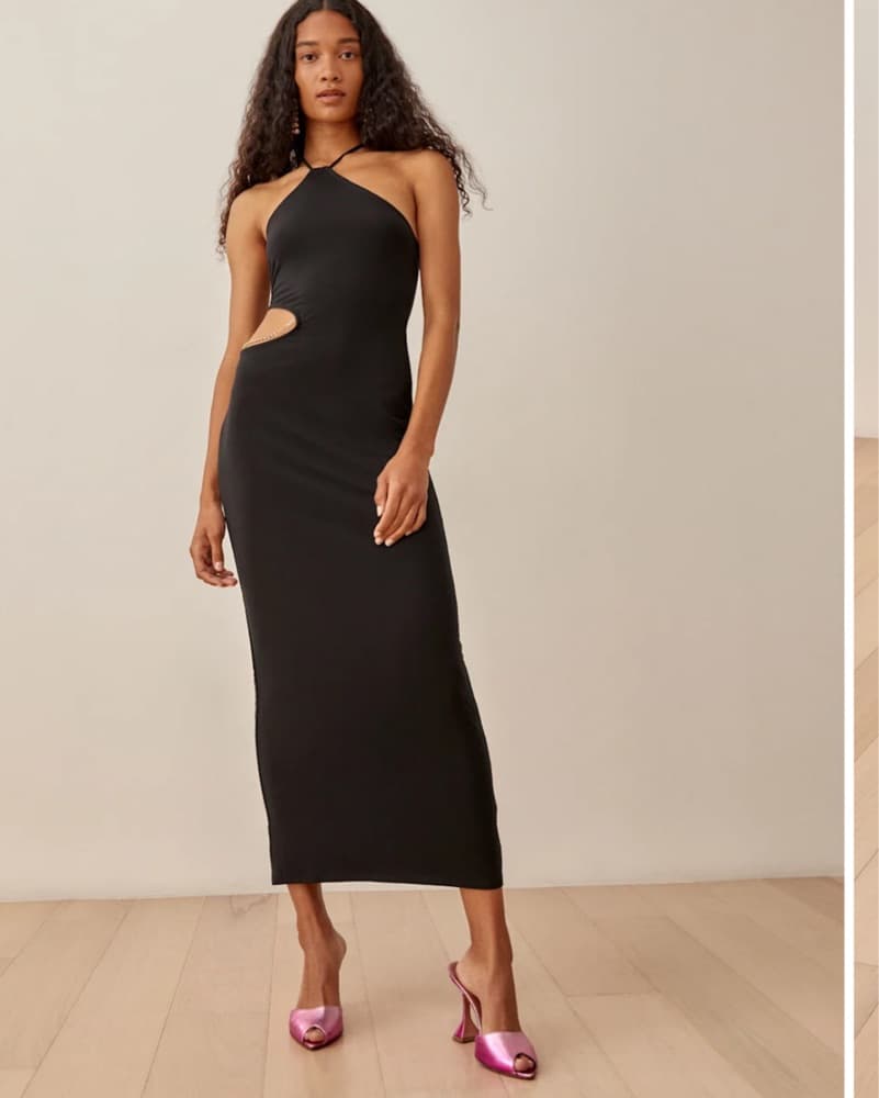 Sleek and Chic Halter Dress - Image 1